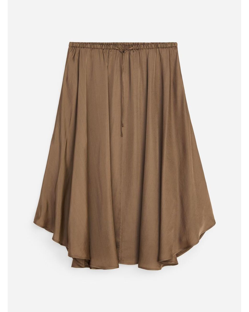 ARKET White Wide Drawstring Skirt
