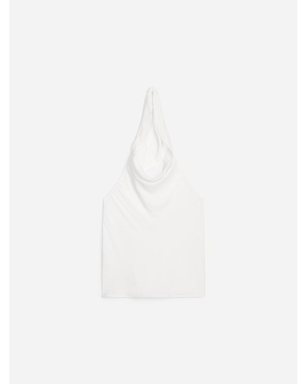 ARKET White Linen Blend Halterneck Top
