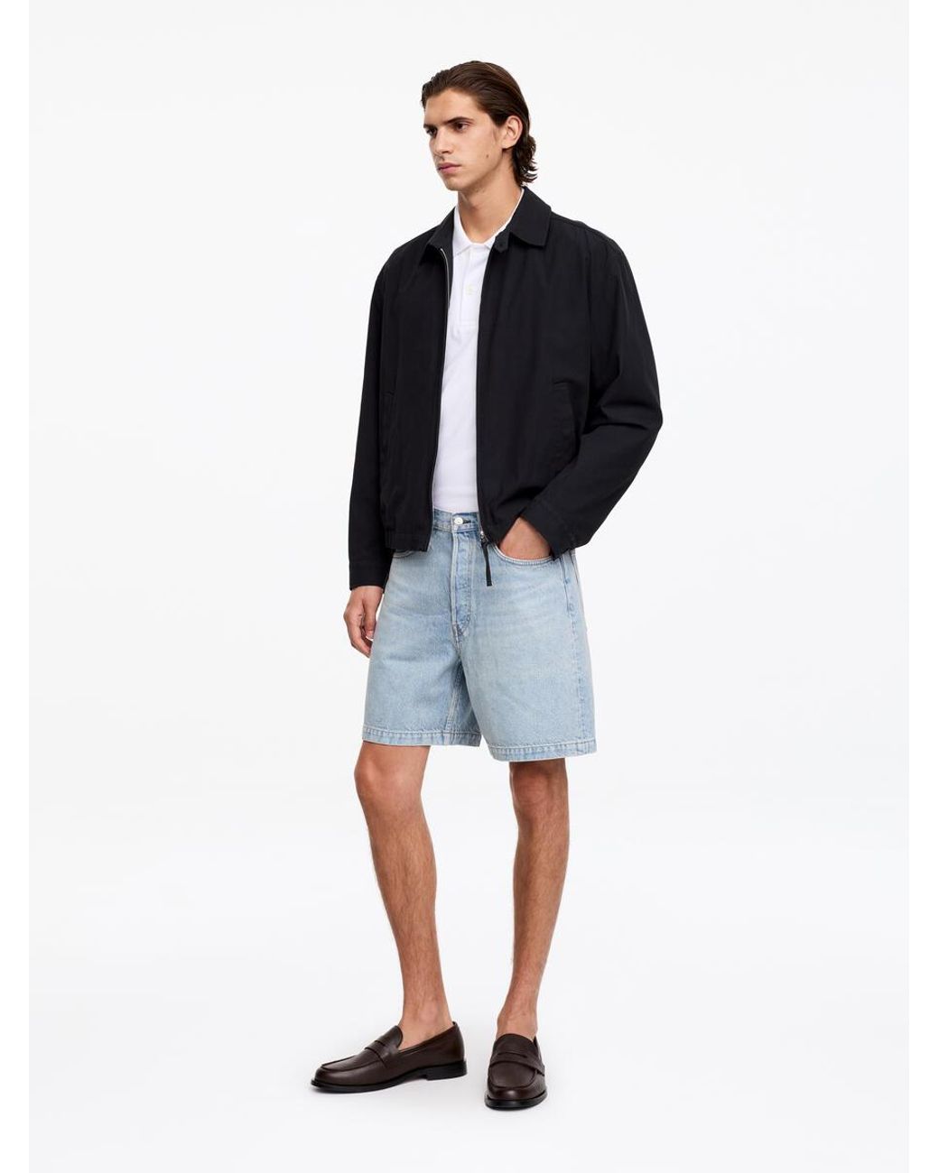 ARKET Blue Relaxed Denim Shorts for men
