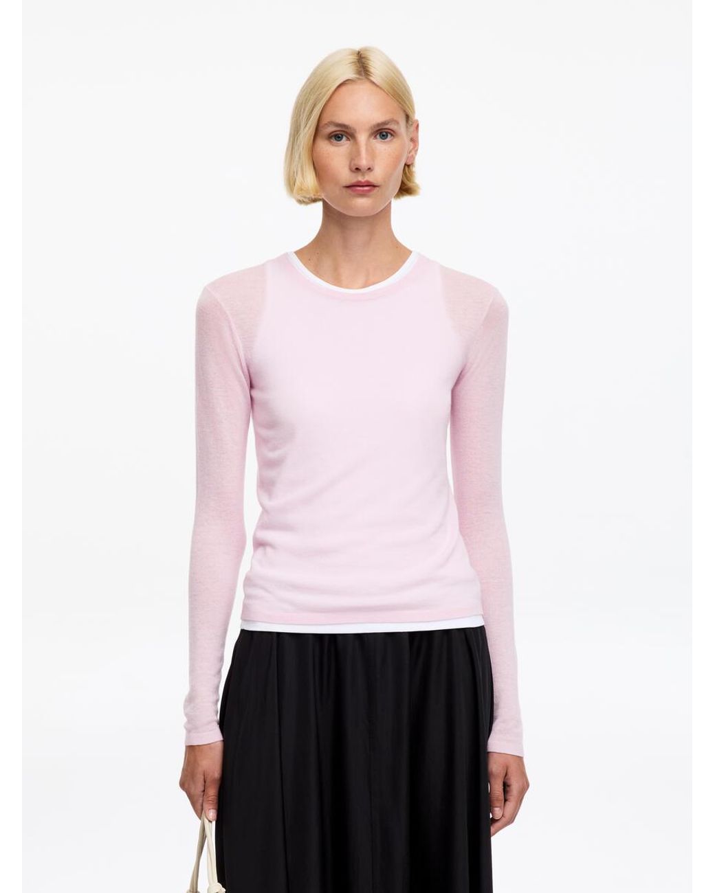 ARKET White Pure Cashmere Jumper