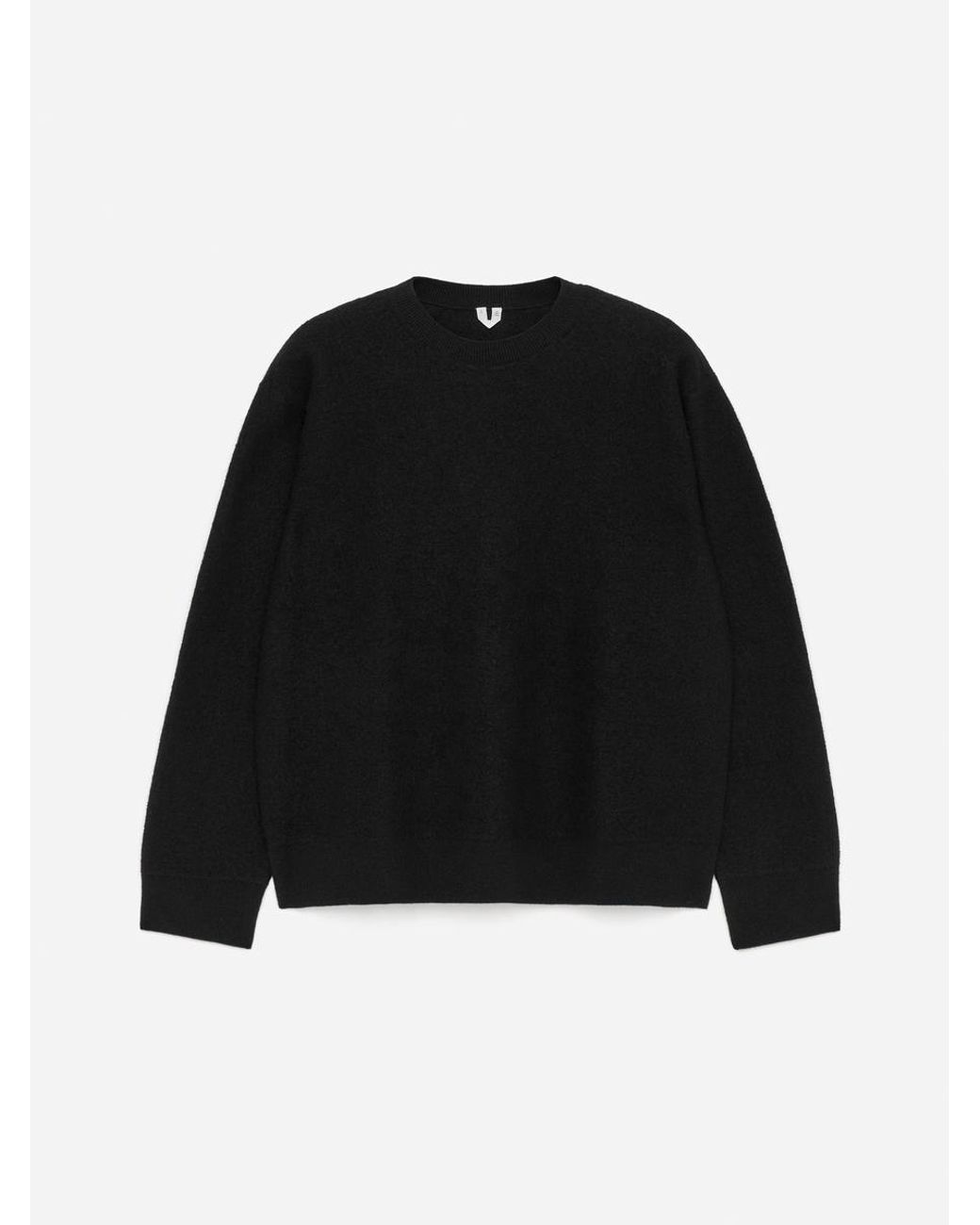 ARKET Black Boiled-Wool Jumper for men