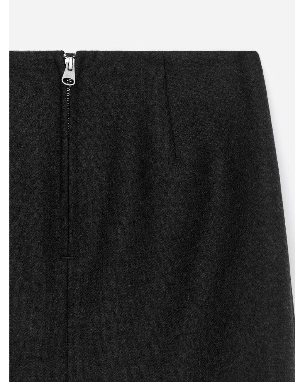 ARKET Black Wool-Blend Mini Skirt