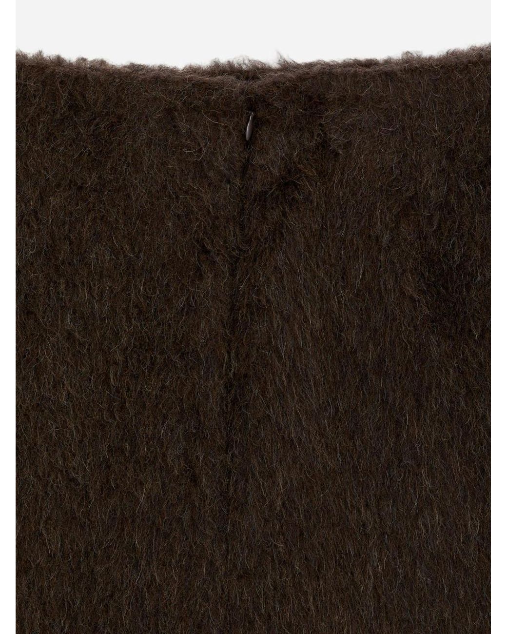 ARKET Green Wool-Alpaca Blend Skirt