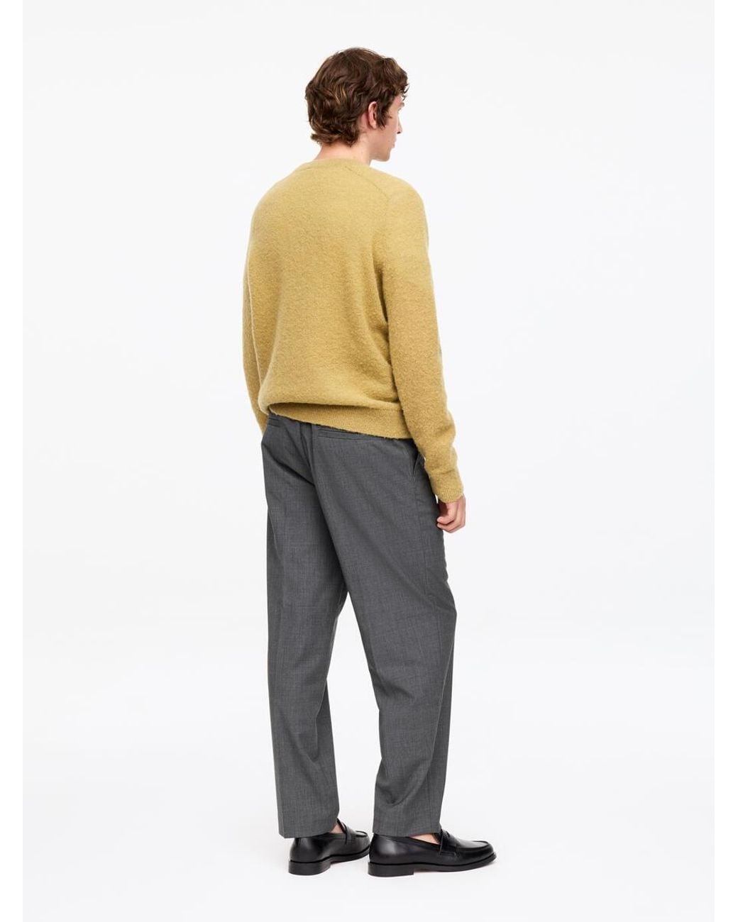 ARKET Gray Relaxed Lightweight Wool Trousers for men