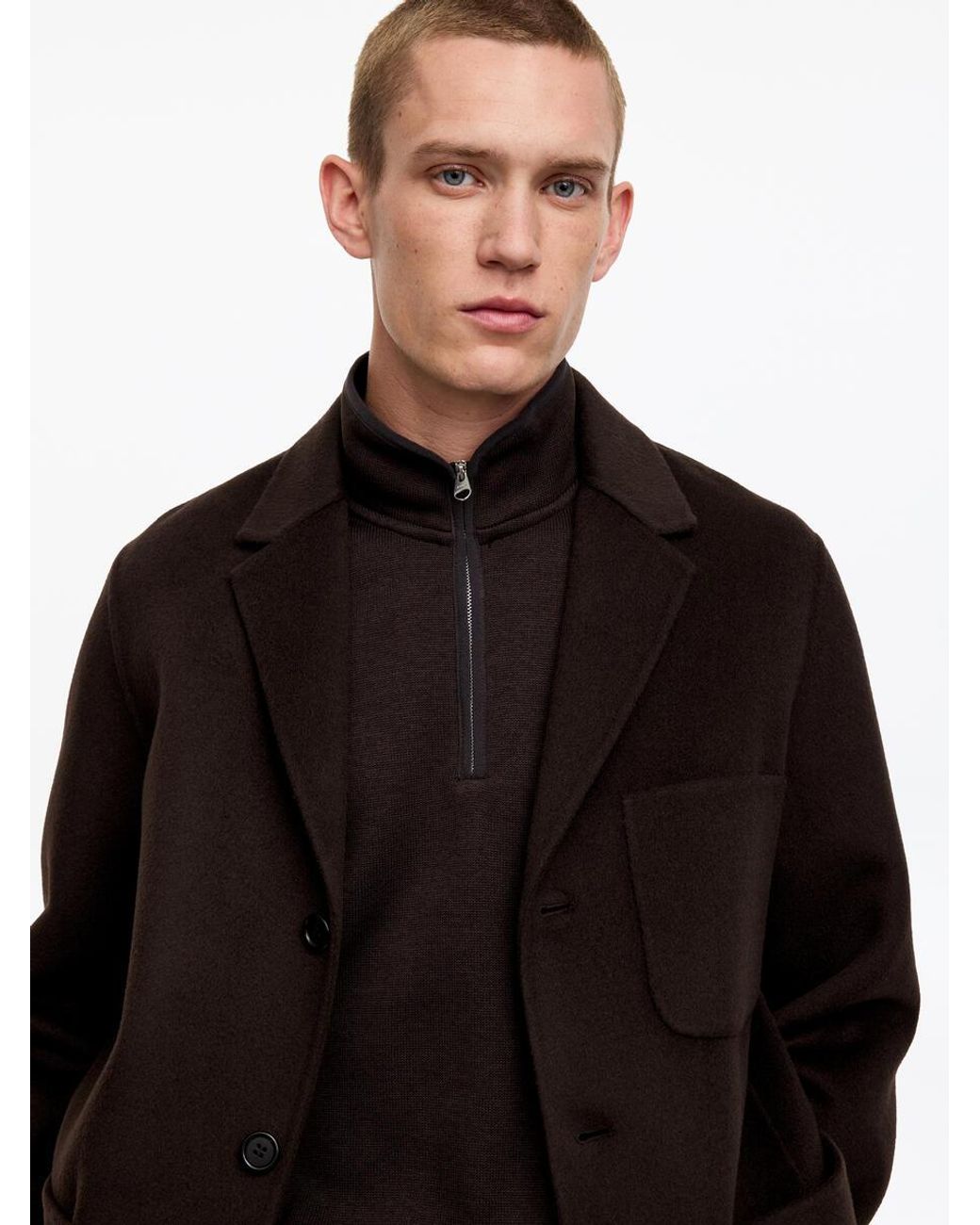 ARKET Black Wool Doublé Blazer for men