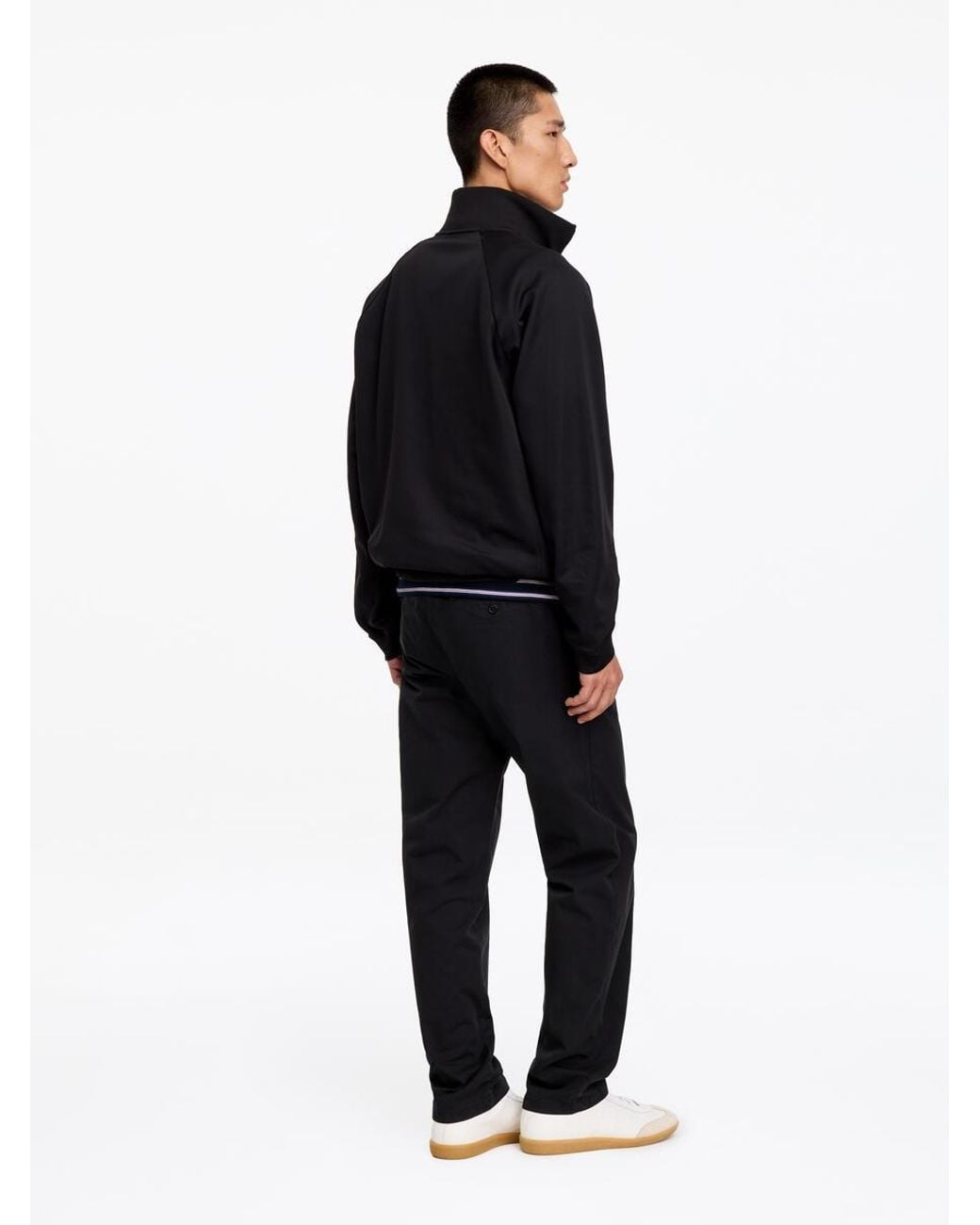 ARKET Black Straight Cotton Chinos for men