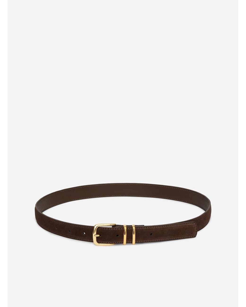 ARKET White Suede Belt