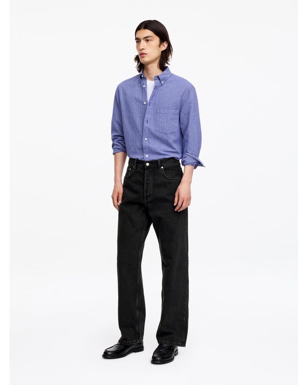 ARKET Black Mist Wide Jeans for men