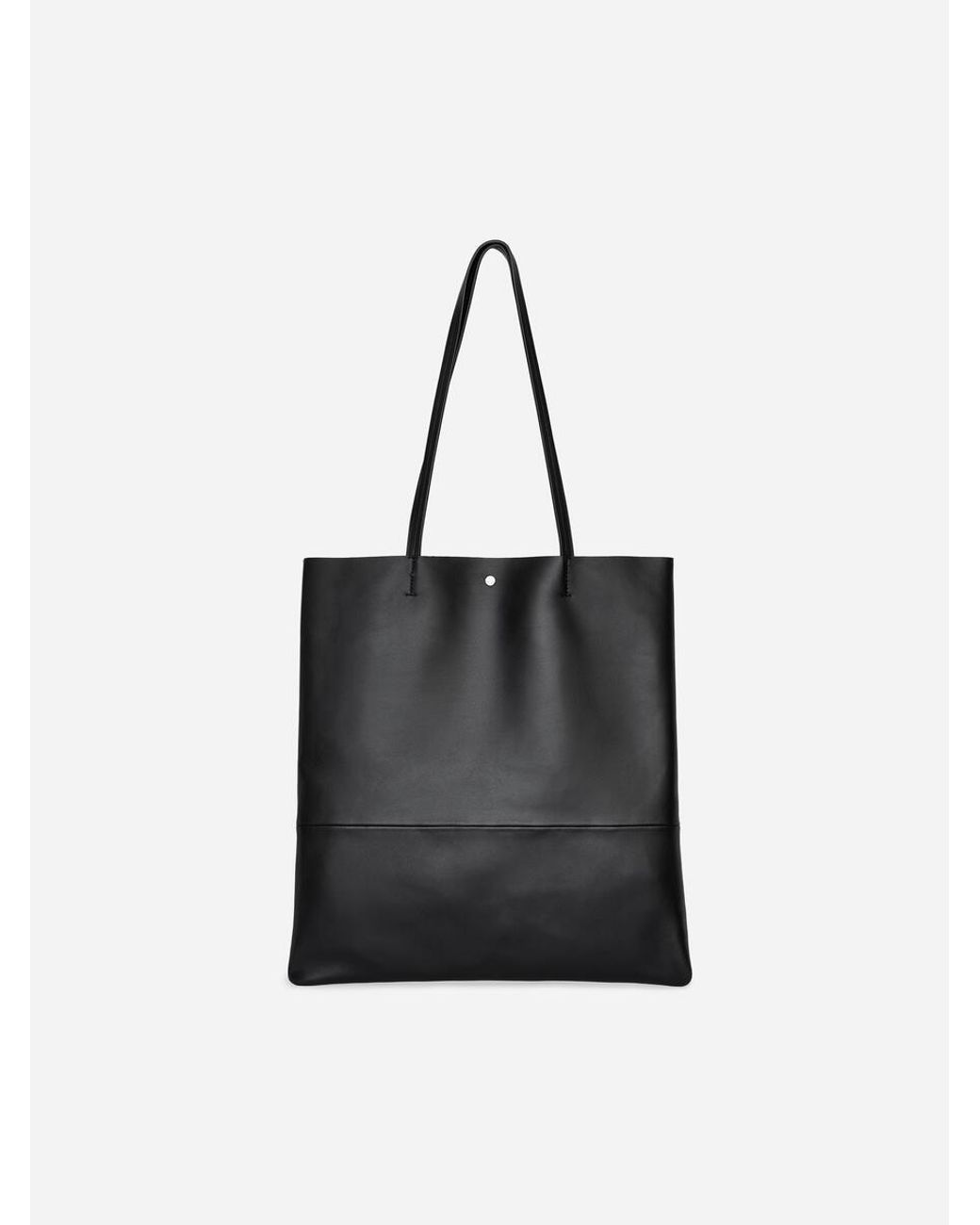 ARKET Black Leather Tote Bag