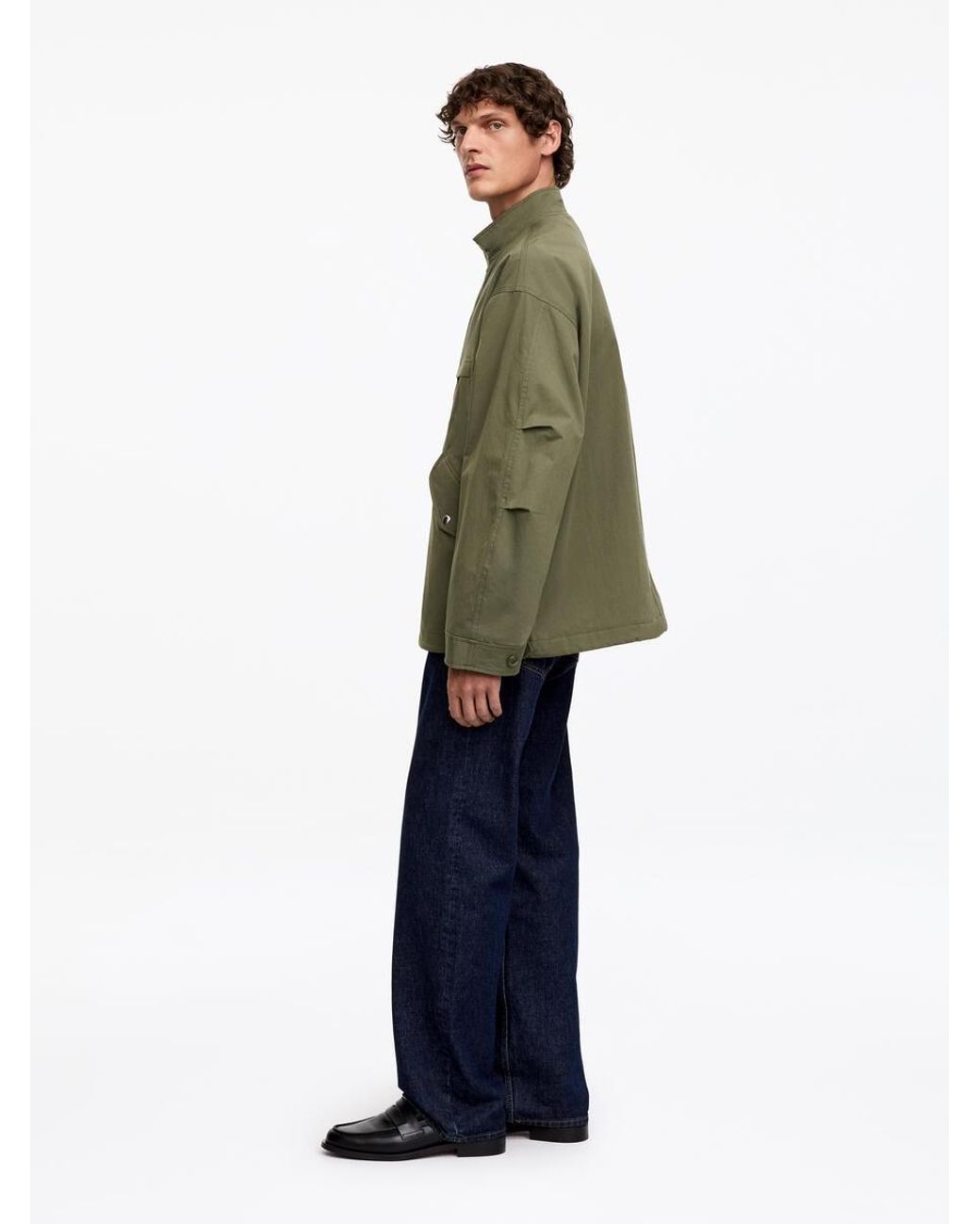 ARKET Green Cropped Parka for men