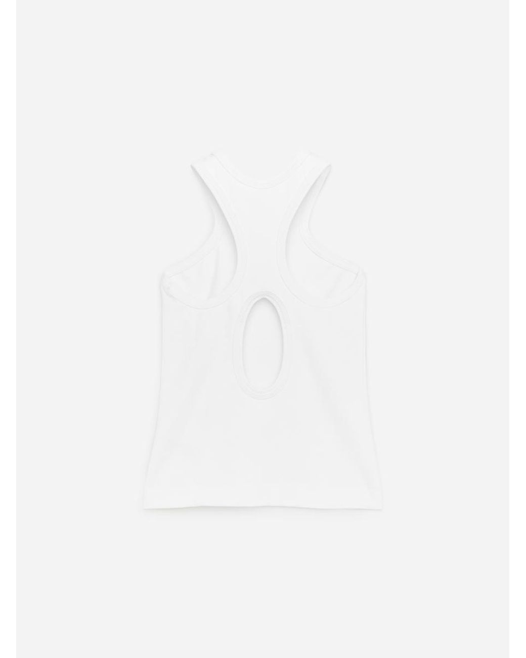ARKET White Racerback Tank Top