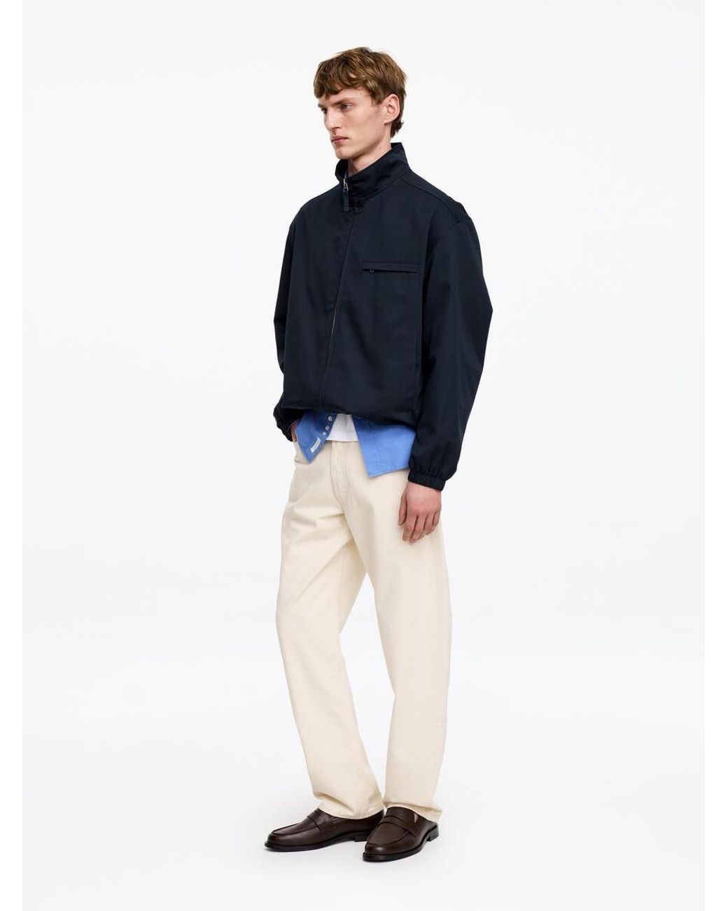 ARKET Blue Boxy Jacket for men