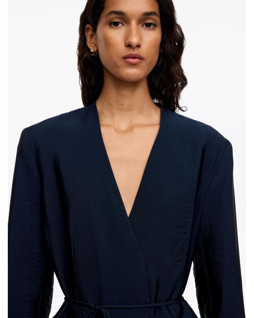 ARKET Blue Wrap Blazer