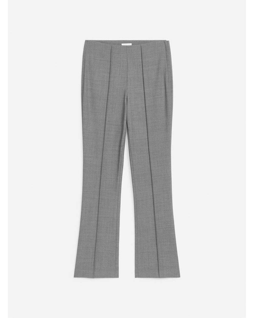 ARKET Gray Slim Trousers