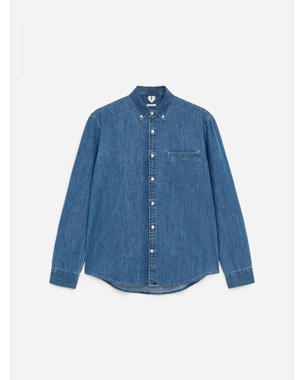 ARKET Blue Regular Denim Shirt for men