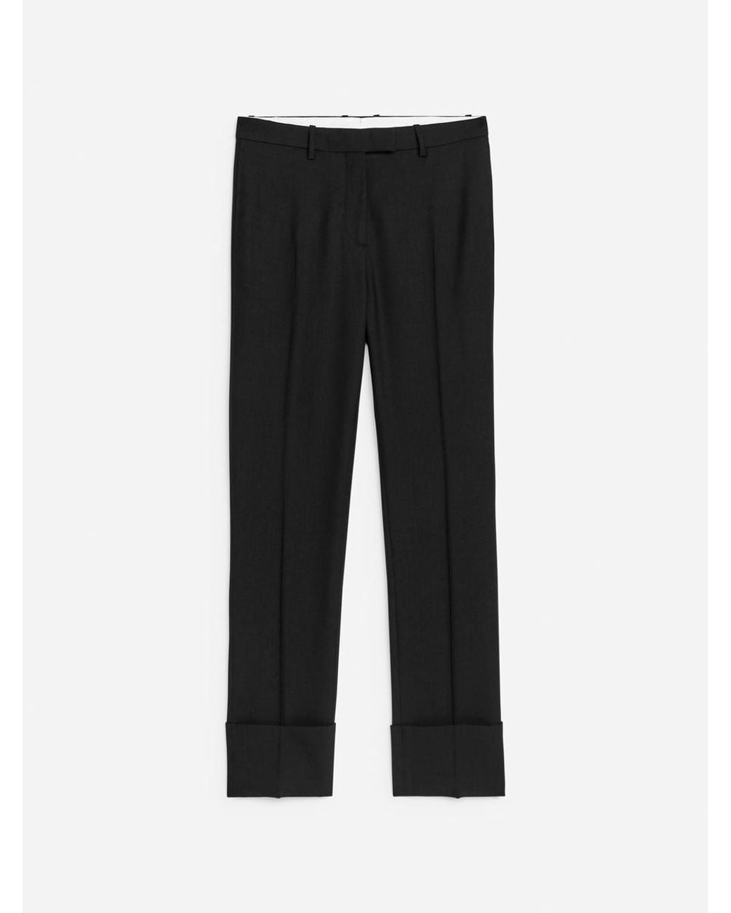 ARKET Black Slim Tailored Trousers