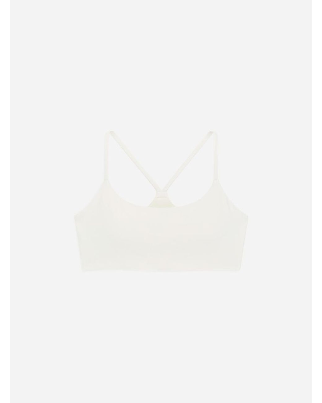 ARKET White Soft Stretch Sports Bra