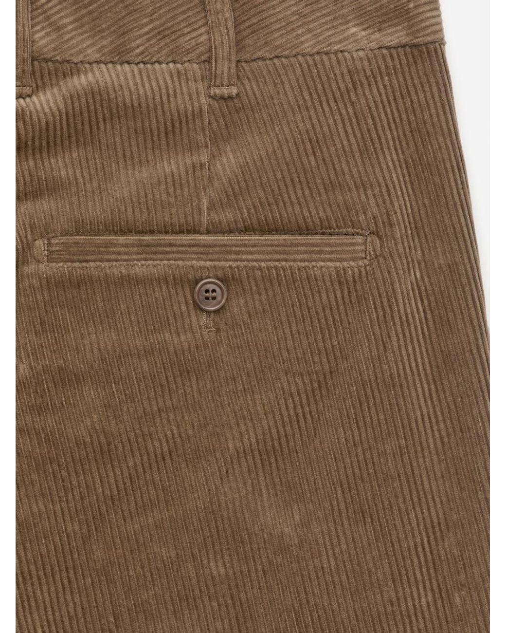 ARKET Green Straigh-Fit Corduroy Chinos for men