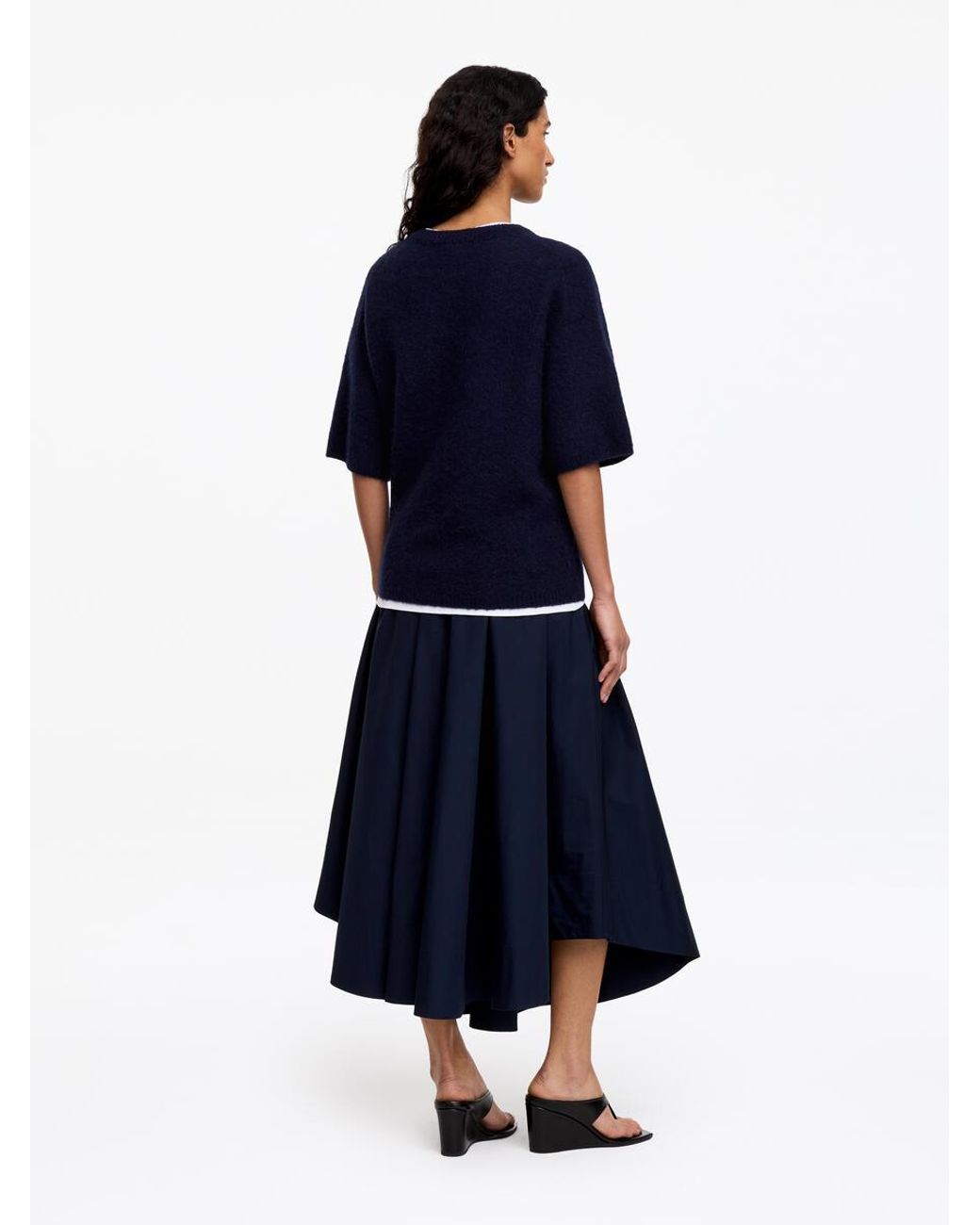 ARKET Blue Alpaca-Wool Blend Jumper