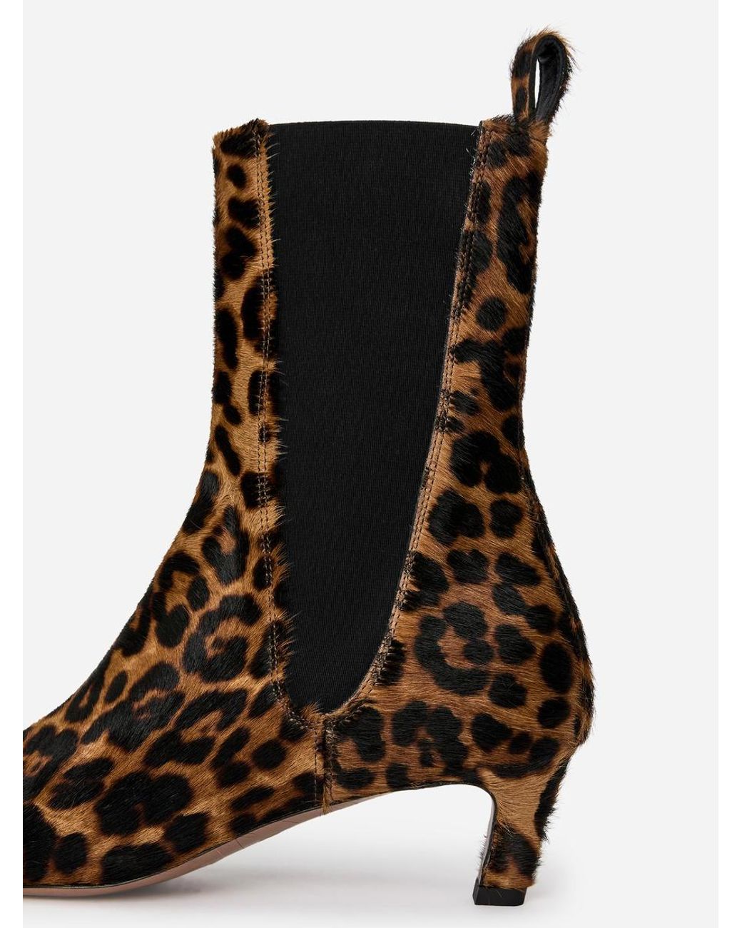 ARKET Black Pony Hair-Effect Ankle Boots