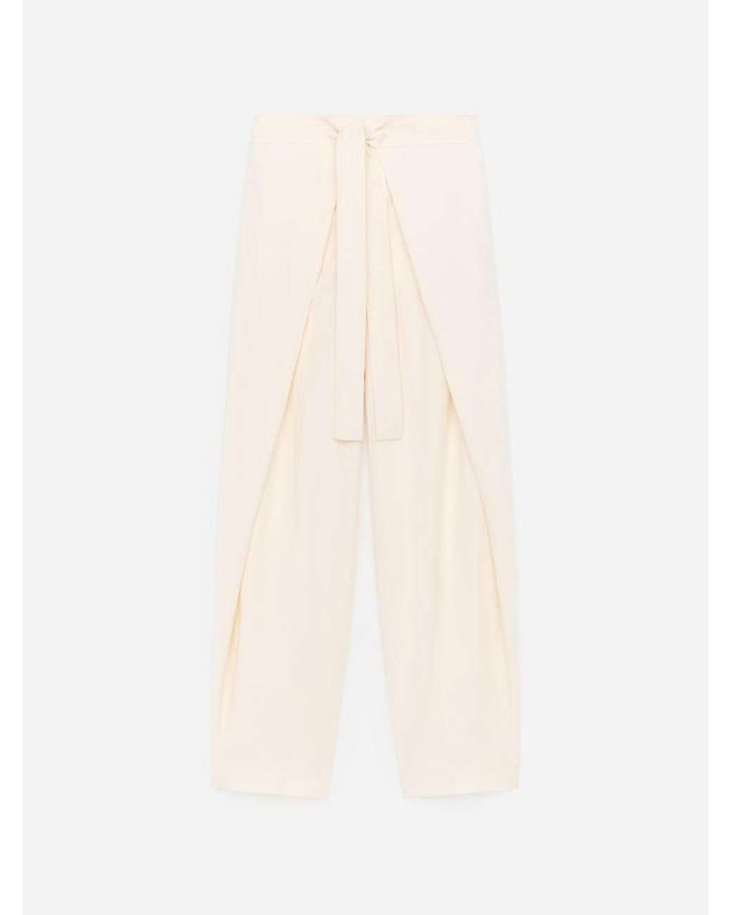 ARKET White Wrap-Front Tailored Trousers