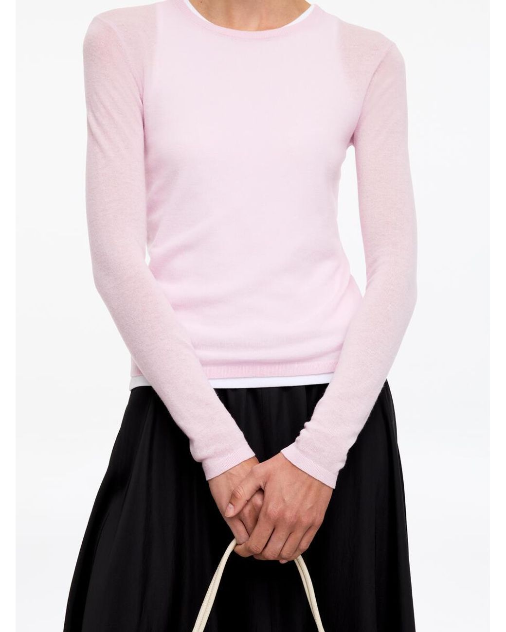 ARKET White Pure Cashmere Jumper