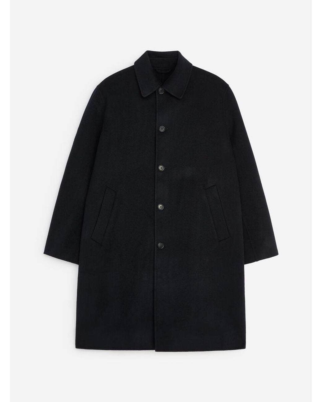 ARKET Black Double-Face Wool Coat for men