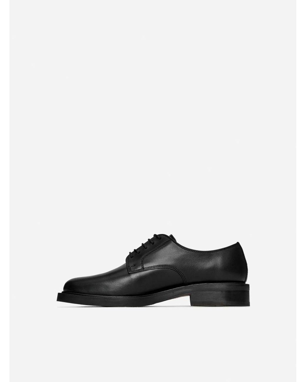 ARKET Black Leather Derby Shoes for men