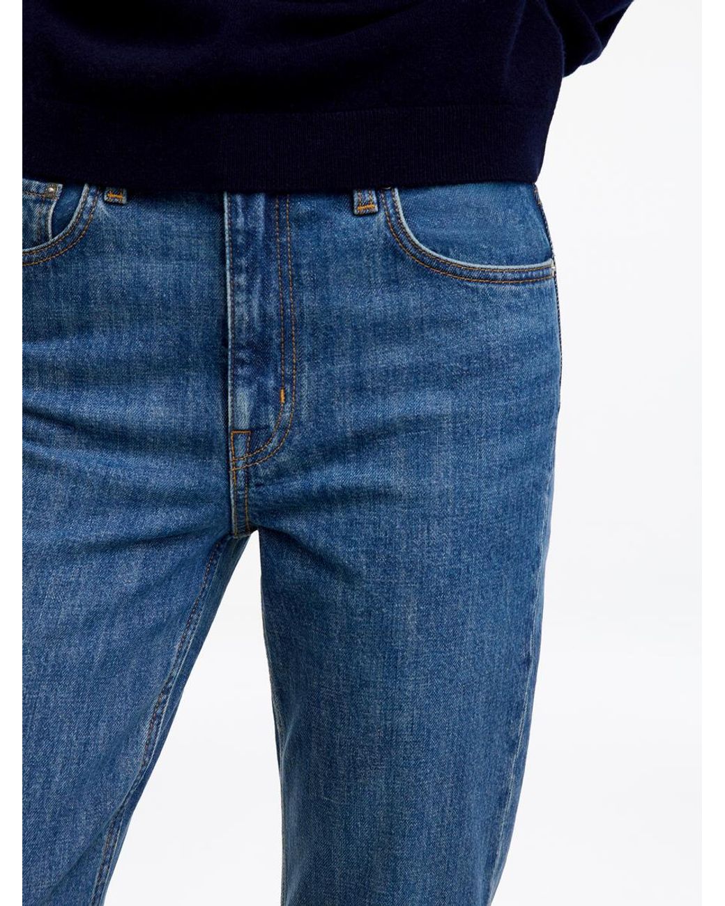 ARKET Blue Jade Long Slim Jeans