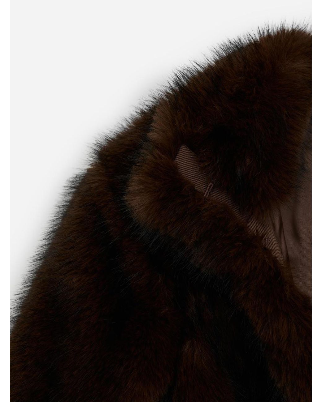 ARKET Black Faux Fur Jacket