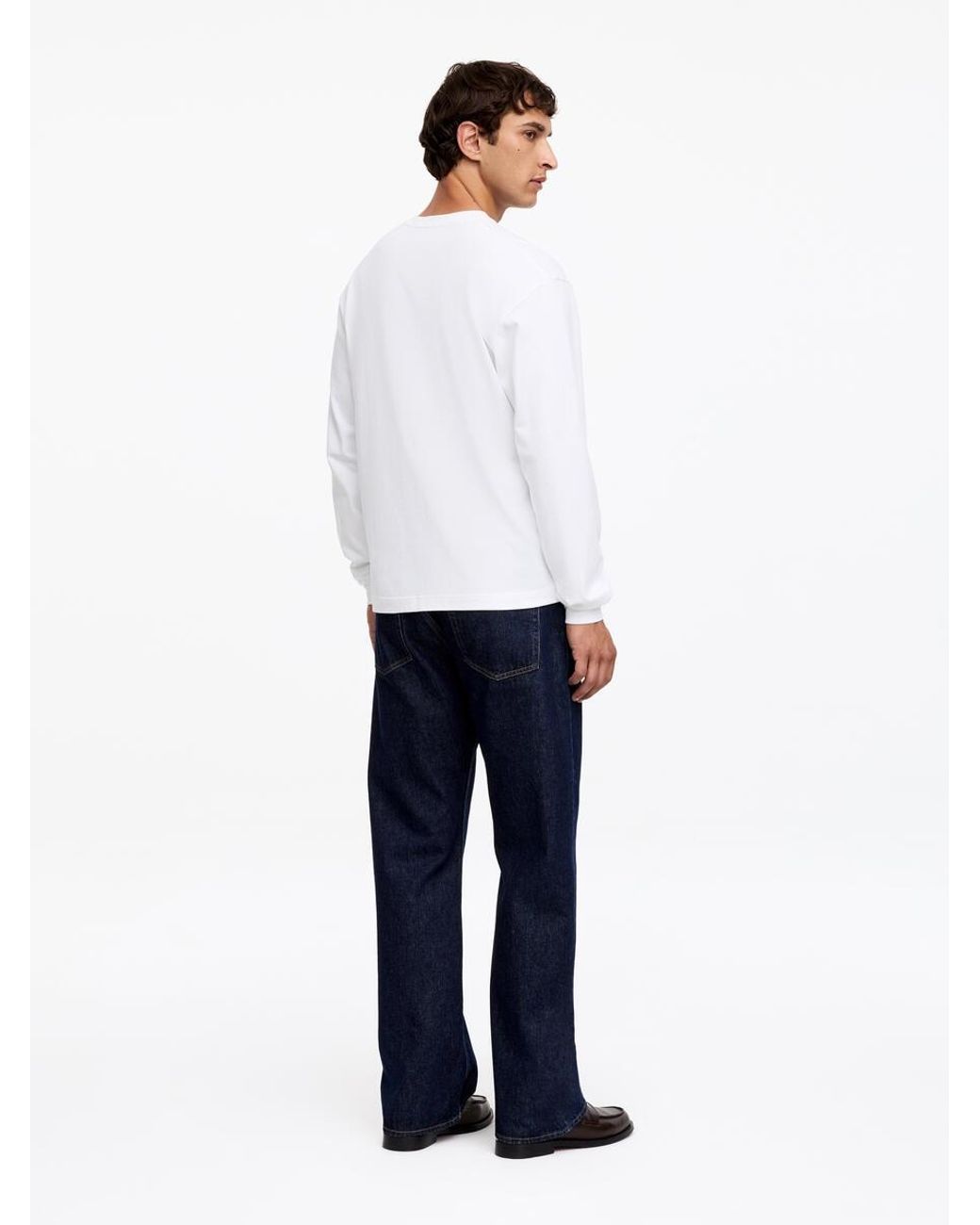 ARKET White Long-Sleeve T-Shirt for men