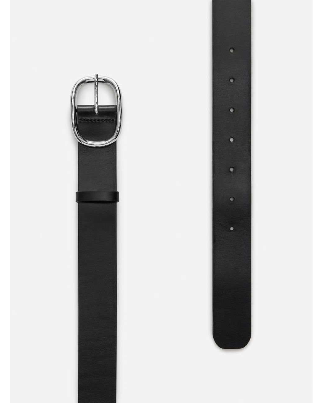 ARKET Black Leather Belt