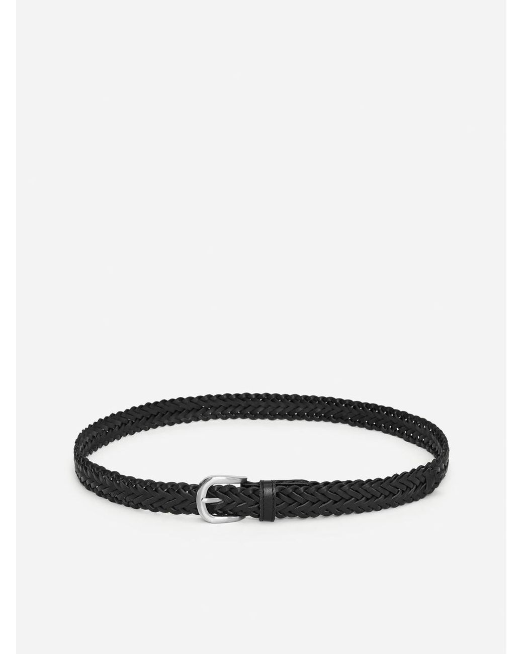 ARKET Natural Braided Leather Belt for men