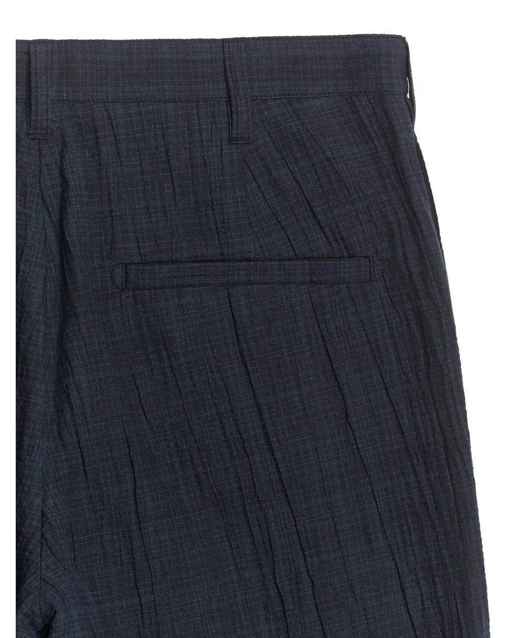 ARKET Blue Seersucker Trousers for men