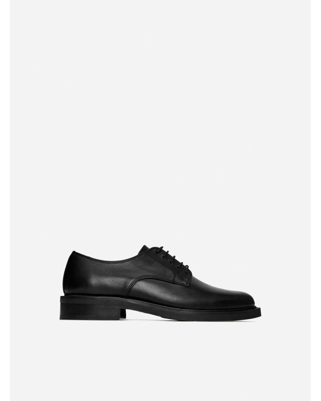 ARKET Black Leather Derby Shoes for men