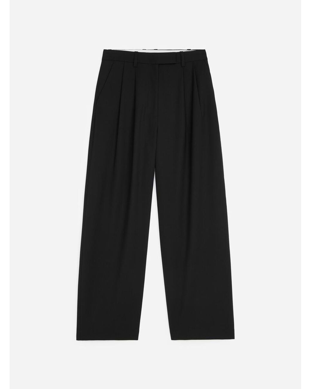 ARKET White Tailored Wool-Blend Trousers