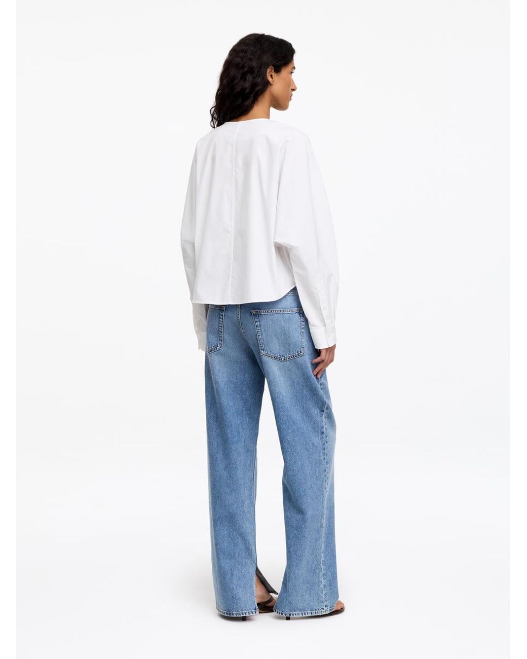 ARKET White Cotton Poplin Shirt