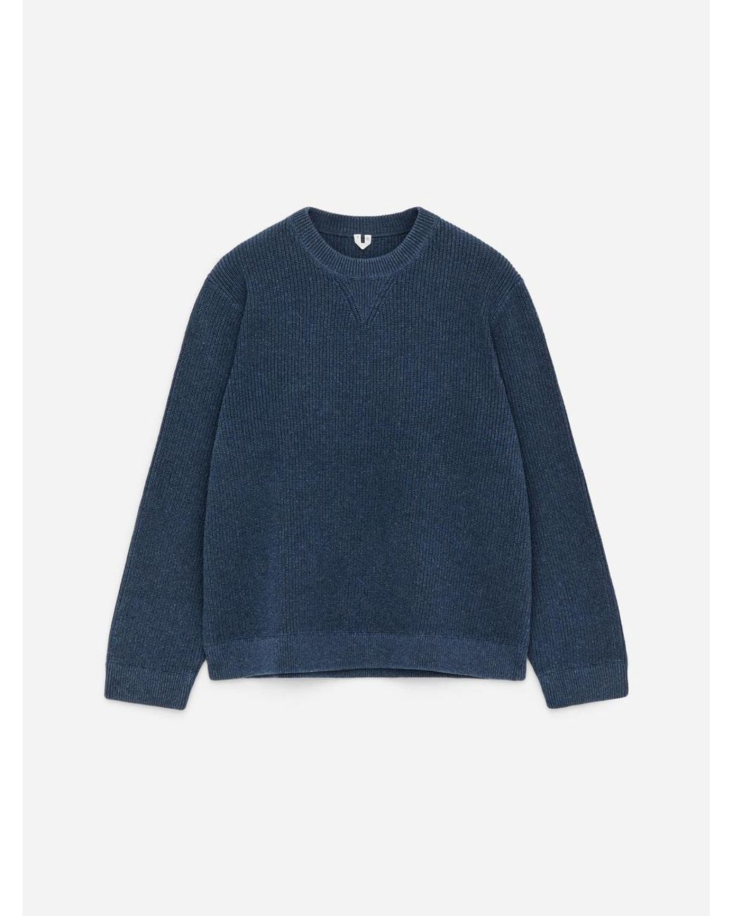 ARKET Blue Cotton Linen Jumper for men
