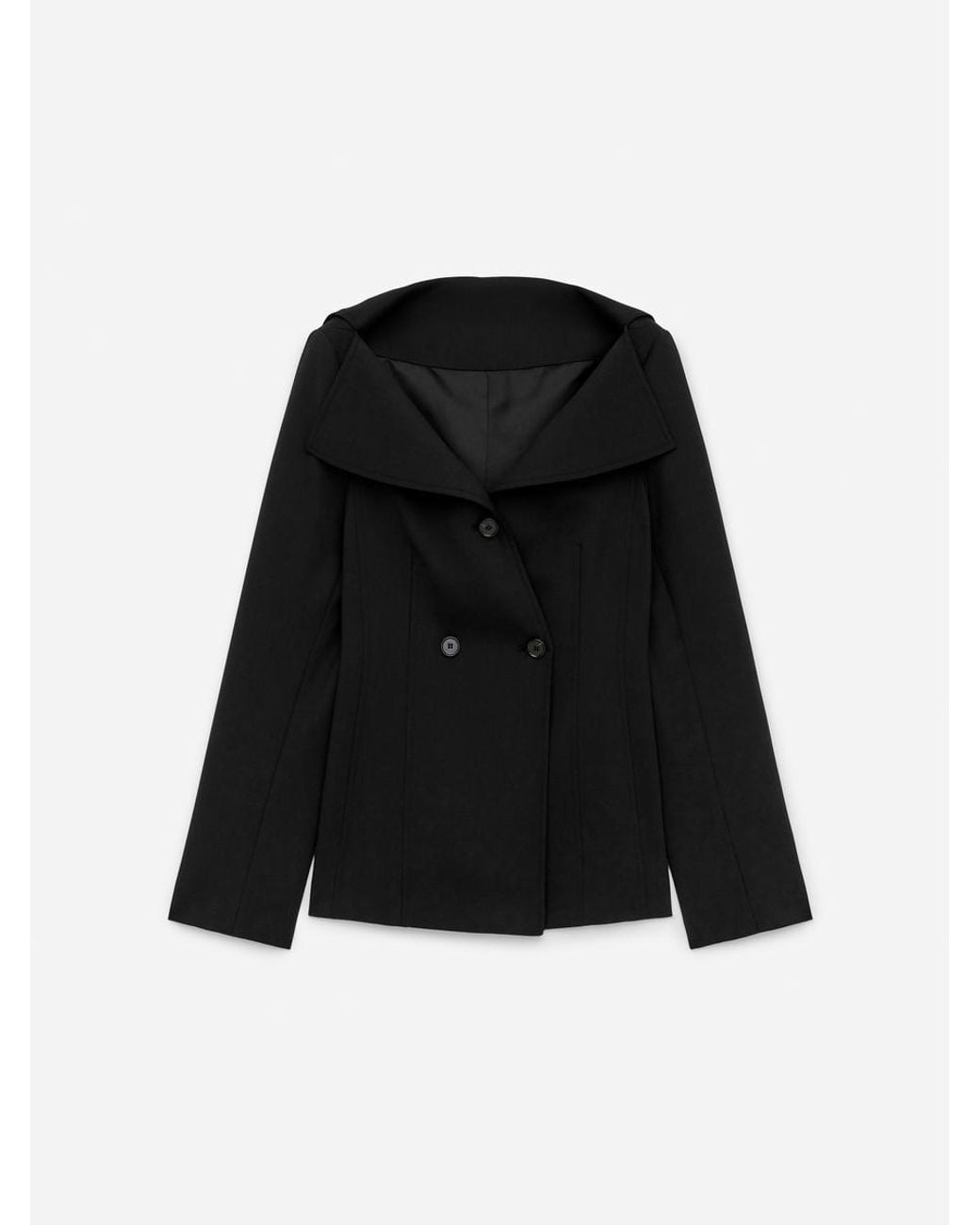 ARKET Black Off-Shoulder Blazer