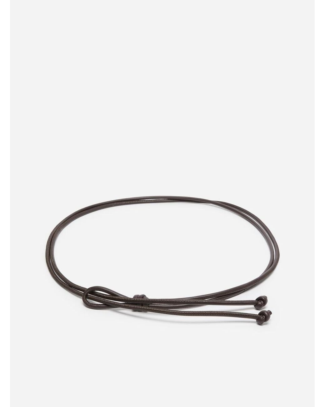 ARKET Brown Knotted Leather Waist Belt