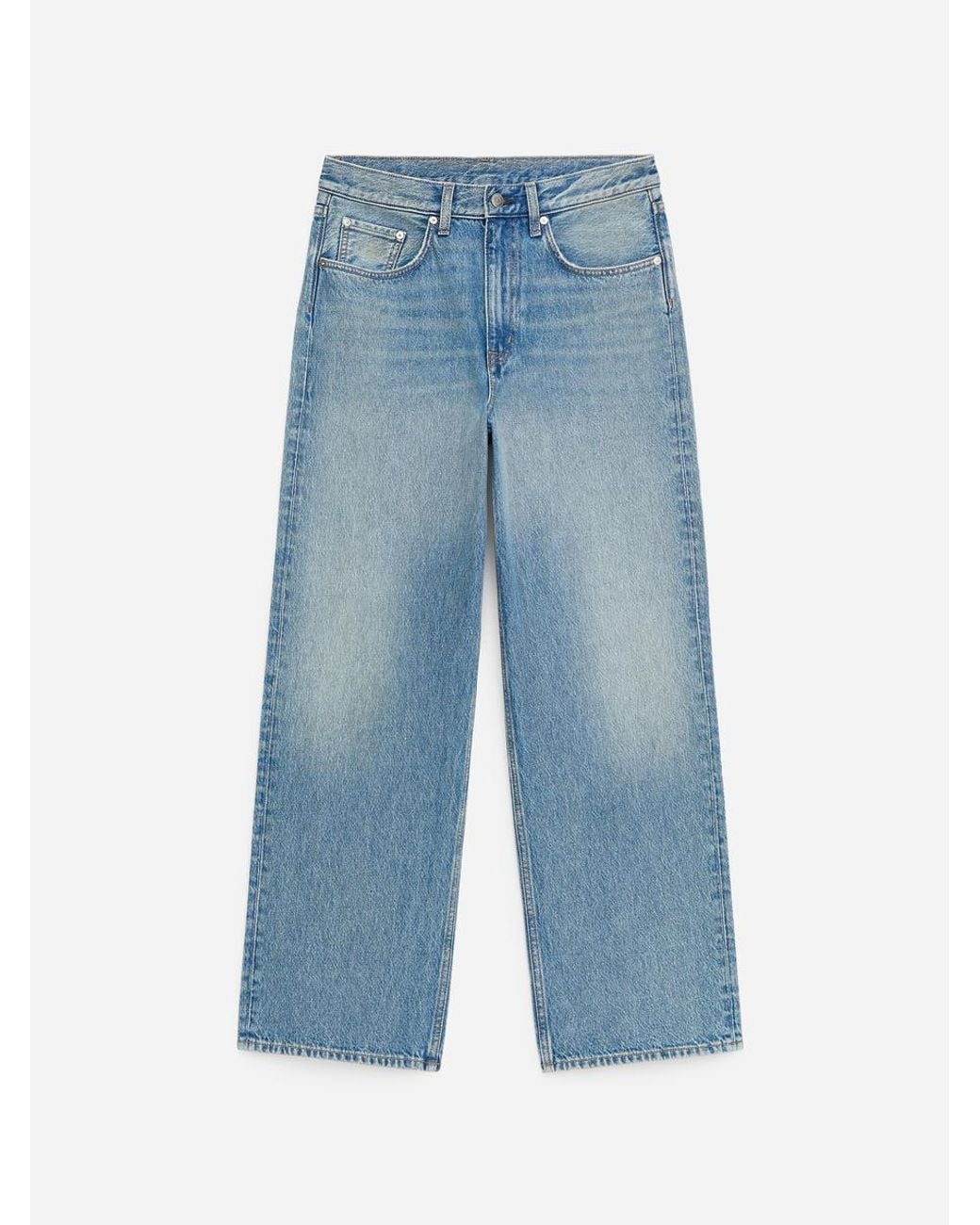 ARKET Blue Coral Wide Jeans