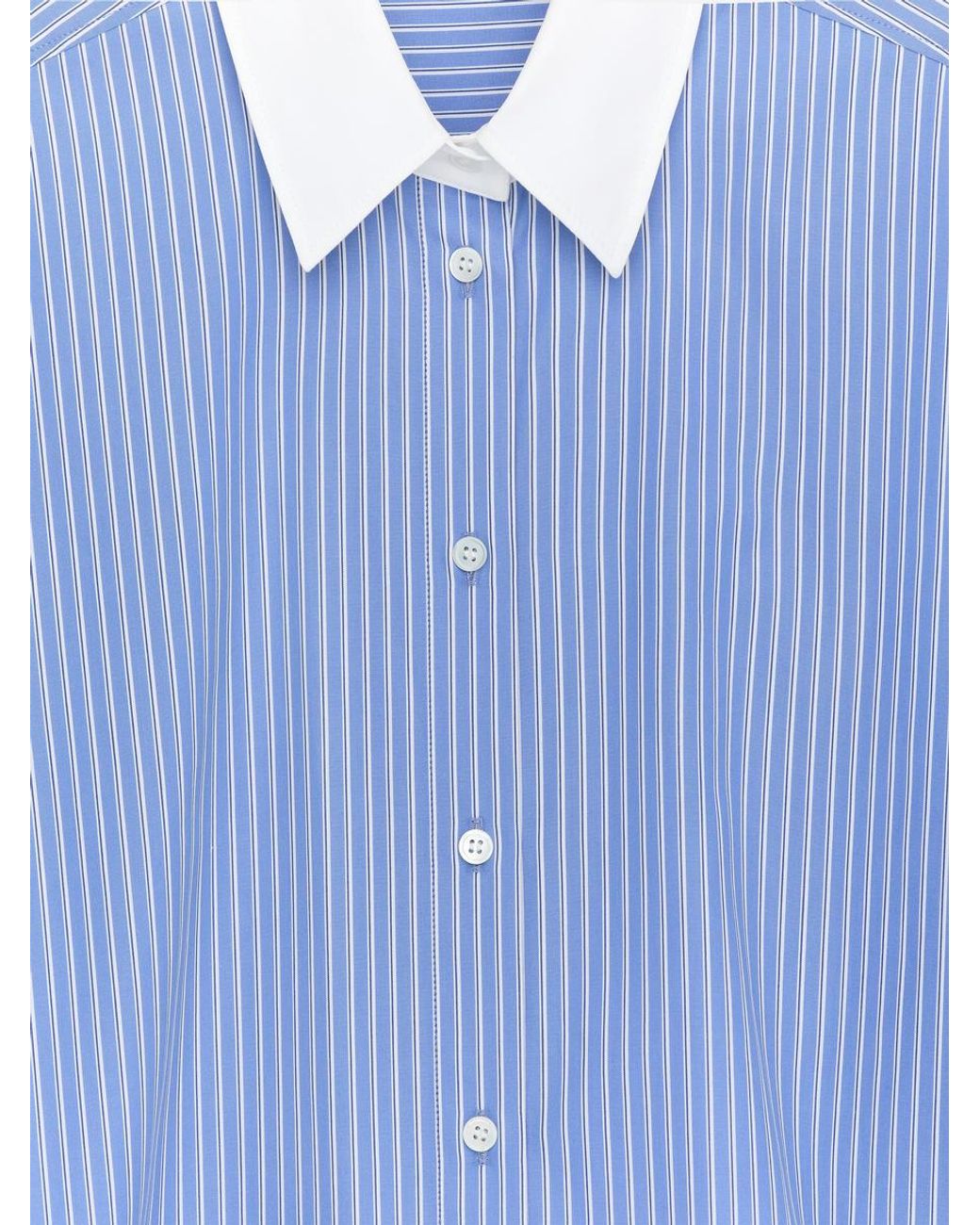 ARKET Blue Relaxed-Fit Poplin Shirt