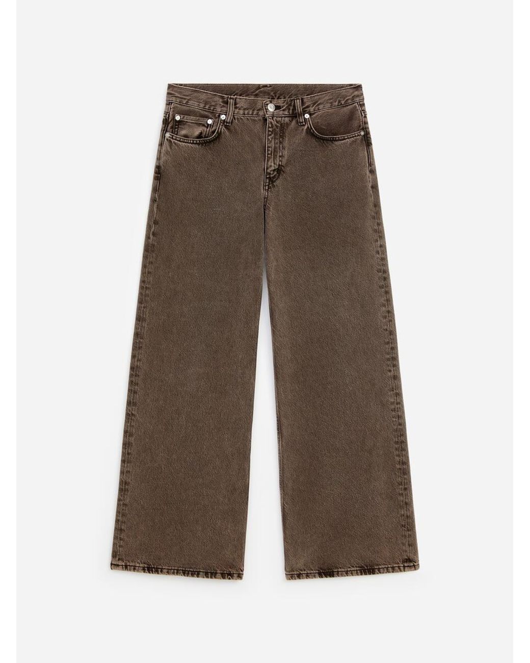 ARKET Brown Elm Low Flared Jeans