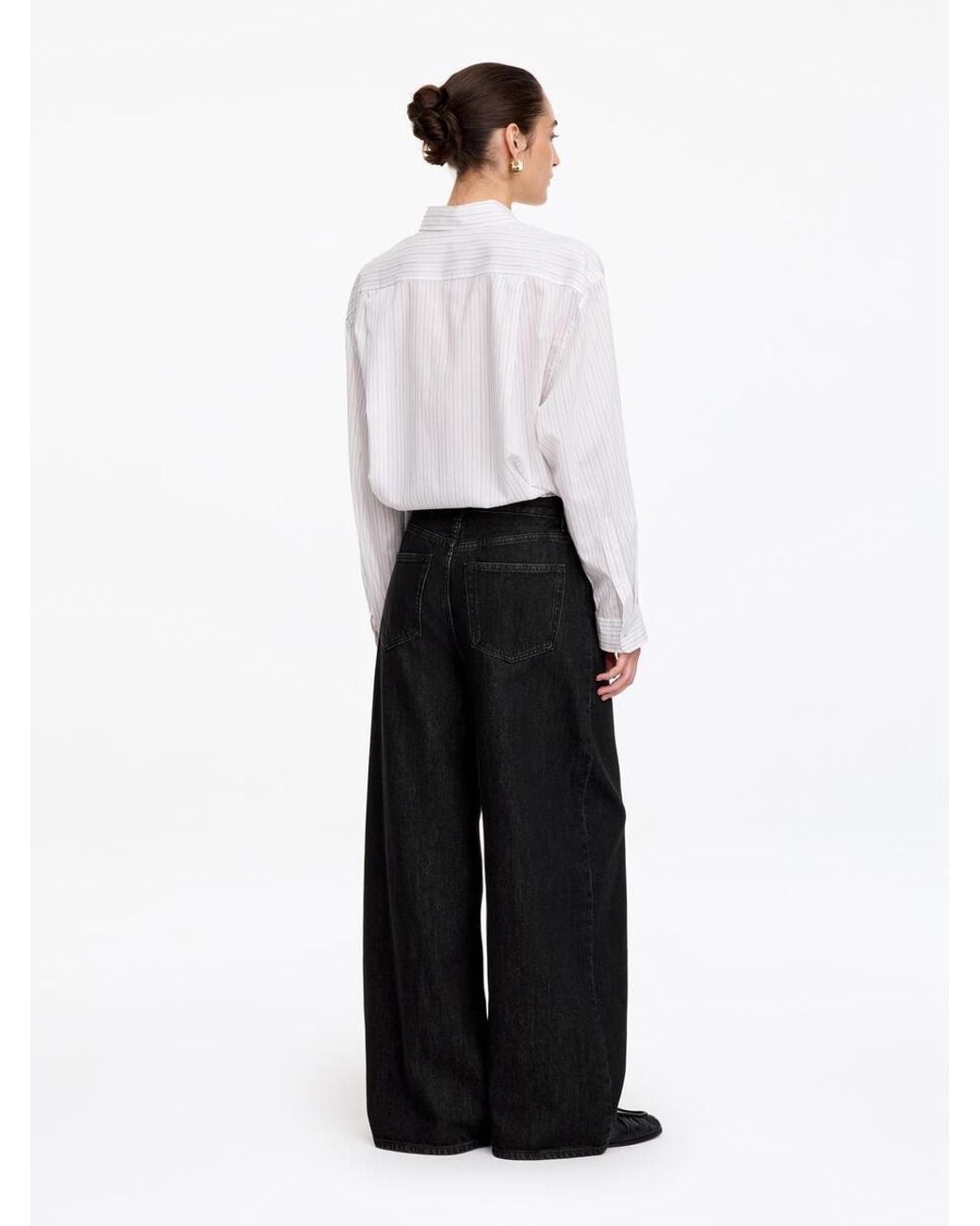 ARKET White Cedar Oversized Wide Jeans