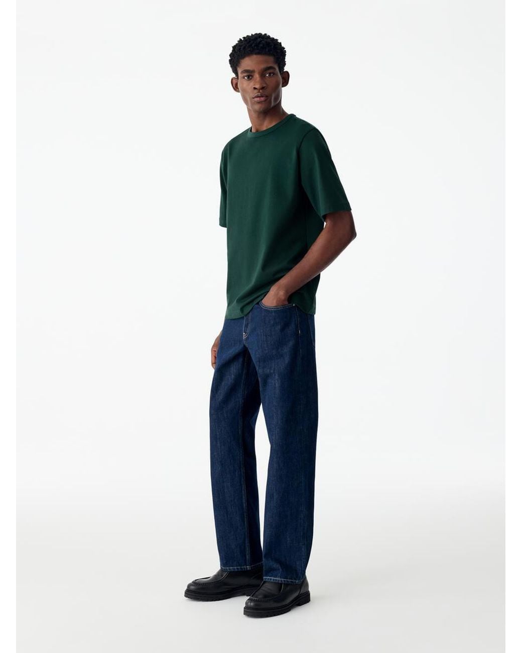 ARKET Green 270 Gsm Oversized T-Shirt for men