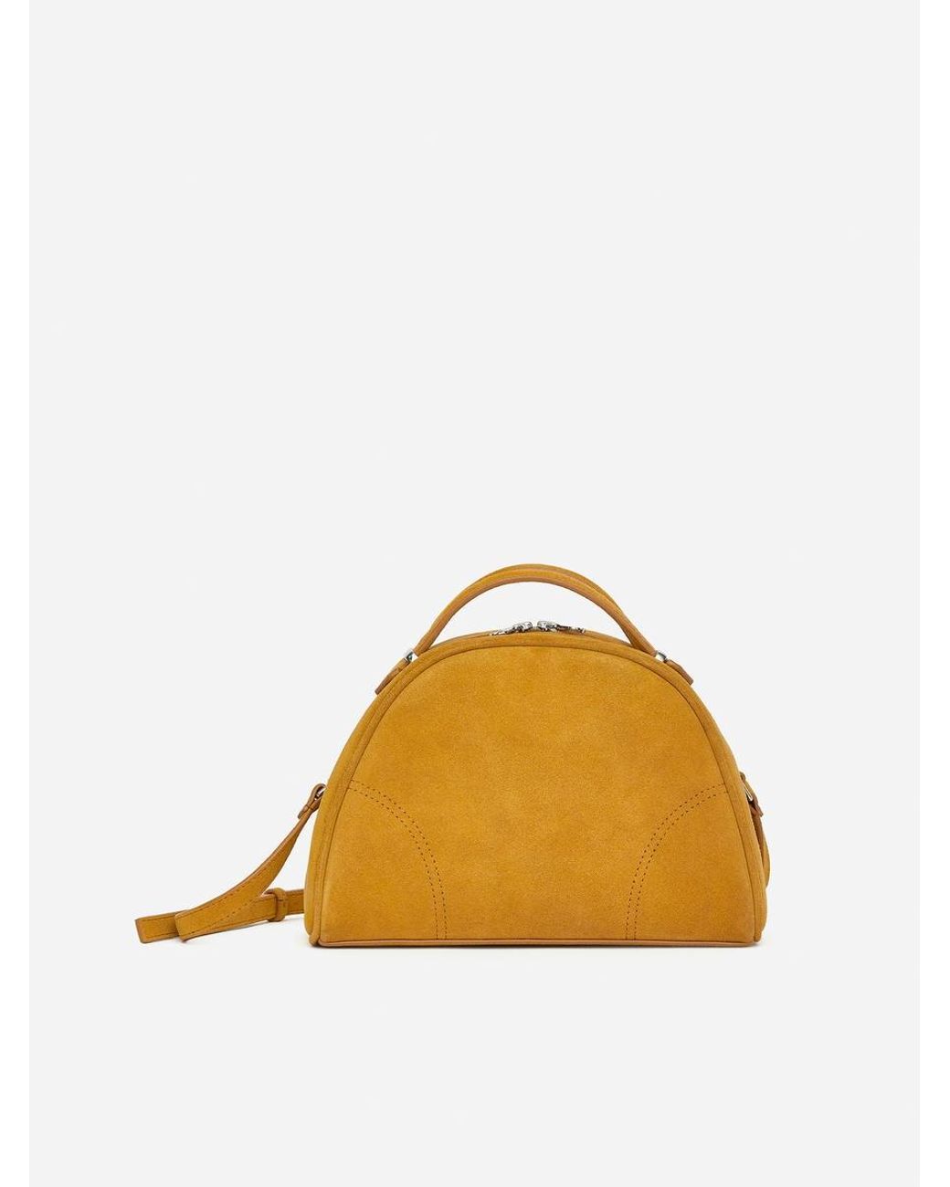 ARKET Yellow Suede Crossbody Bag