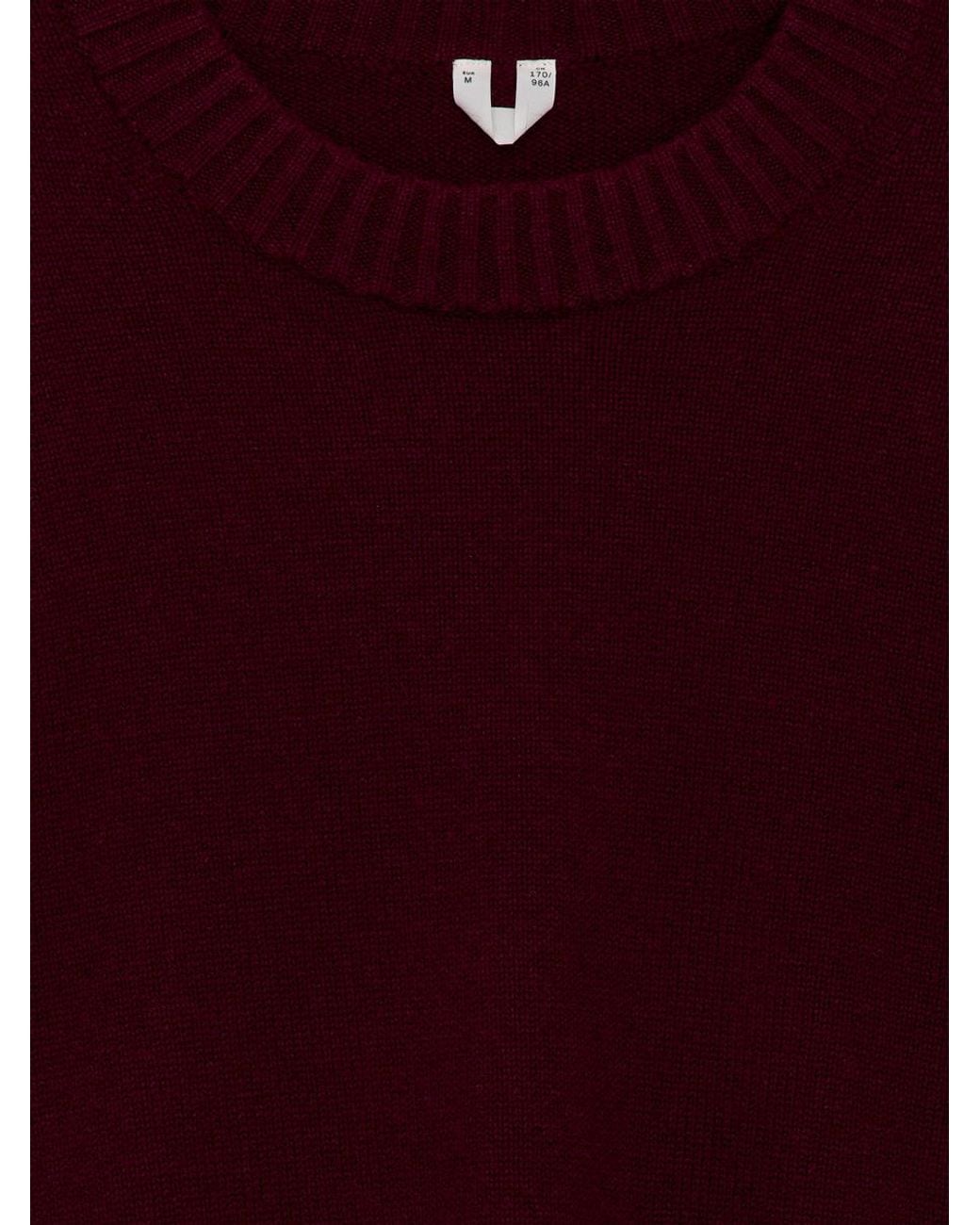 ARKET Purple Oversized Pure Cashmere Jumper