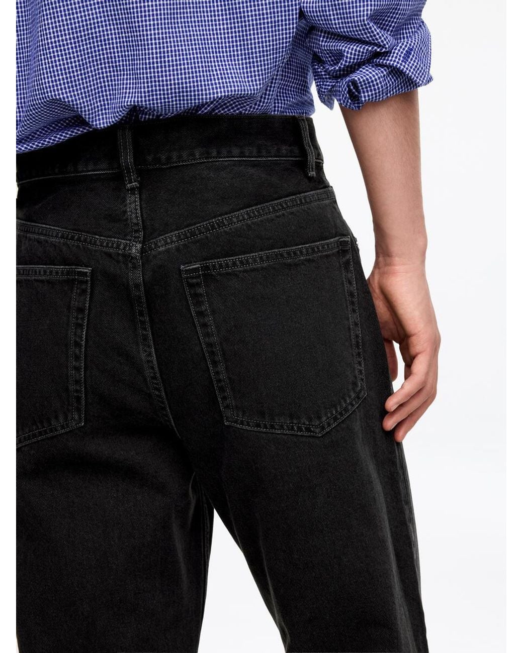 ARKET Black Mist Wide Jeans for men
