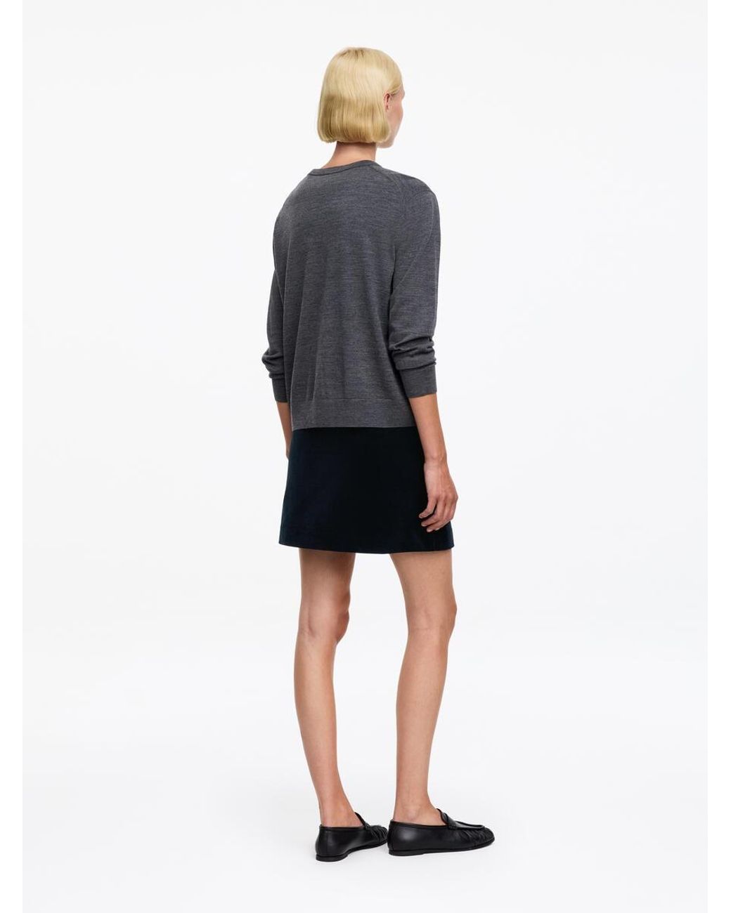ARKET Blue Corduroy Mini Skirt