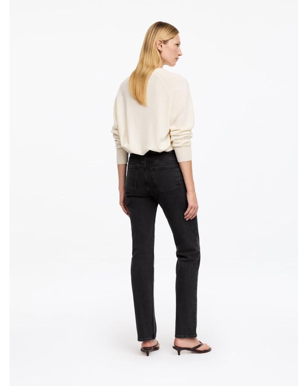 ARKET Black Jade Long Slim Jeans